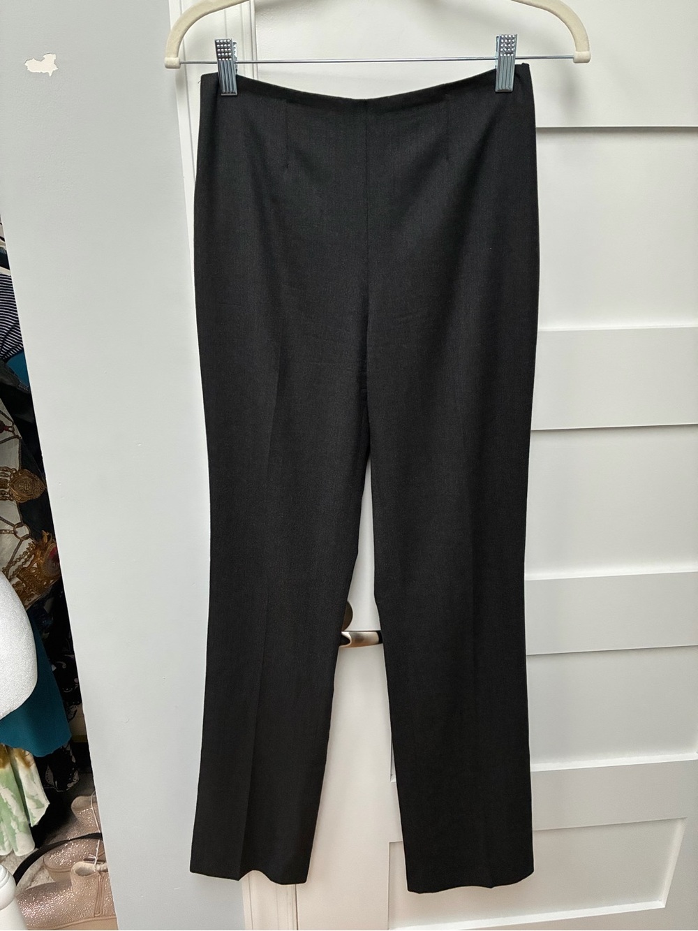 Ralph Lauren black label charcoal gray wool Black Women's Dress Pants